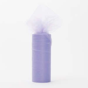 Small Soft Tulle Fabric Roll - Lavender (15cmx22m)
