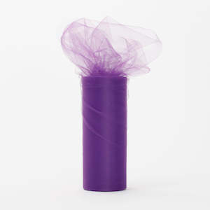 Tulle Fabric Rolls: Small Soft Tulle Fabric Roll - Purple (15cmx22m)