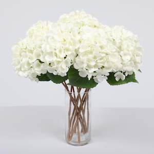 Outdoor Events: Artificial Hydrangea - White