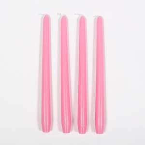 Candle Holders And Candelabra: Taper Candles - Pink
