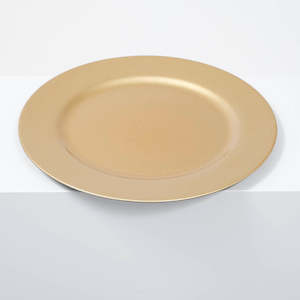 Charger Plates: Glitter Charger Plate Set - Gold (33cm)