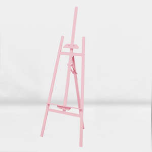 Timber Wedding Easel - Pink (150cm)