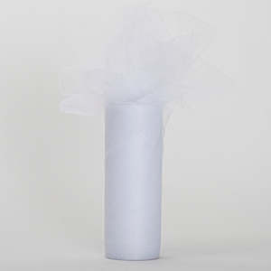Tulle Fabric Rolls: Small Soft Tulle Fabric Roll - White (15cmx22m)