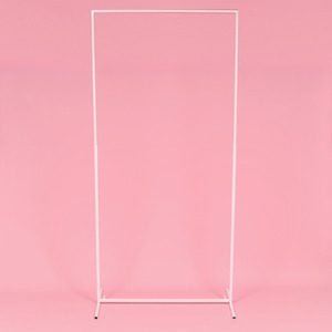 Height Adjustable Freestanding Sign / Frame - White (1x2.3m)