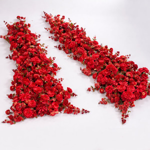 Crescent Arch Flower Panels - Red (2pc)