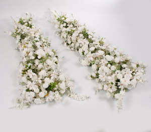 Outdoor Events: Crescent Arch Flower Panels - White (2pc)