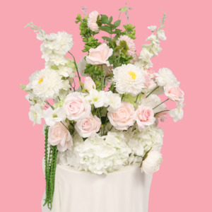 Outdoor Events: Artificial Flower Arrangement - Light Pink