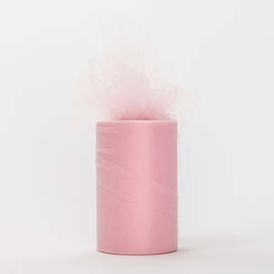 CLEARANCE Medium Soft Tulle Fabric Roll - Blush (15cmx91m)