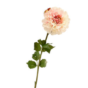 Artificial Dahlia Stem - Pink & Peach