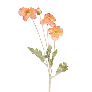 Outdoor Events: Artificial Poppy Spray - Peach