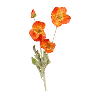 Outdoor Events: Artificial Poppy Spray - Red
