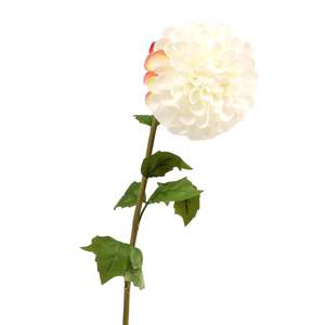 Outdoor Events: Artificial Dahlia Stem - White