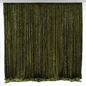 Velvet Backdrop Curtain - Olive (3x3m)