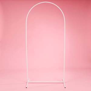 Arched Height Adjustable Freestanding Sign / Frame - White (90cm x 180cm)