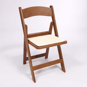 Outdoor Events: Americana Outdoor Folding Chair - Brown Wood Style