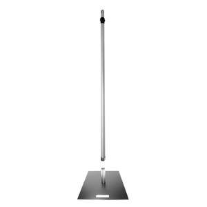 Upright Pole, Spigot & Baseplate - Pipe and Drape (1.8m - 3m)