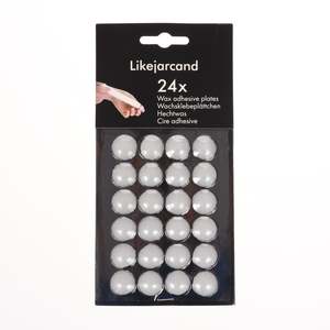 Candle Wax Adhesive Pads For Candles (24pc)