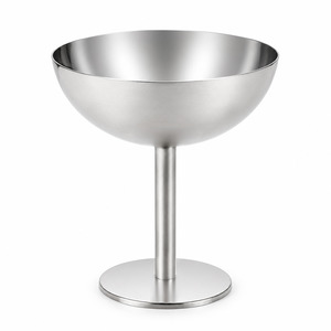 Metal Dessert / Snack Coupe Cup - Silver