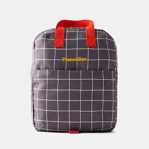 Lunch Bags: Planetbox Lunch Tote Bag - Gull Grey Grid