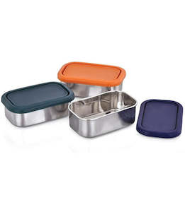 Meals In Steel Airtight Rectangular Snack Container
