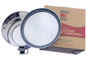 Meals In Steel Round Leak Proof Airtight Lunch Box
