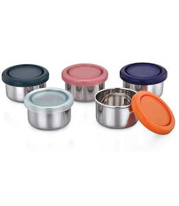 Meals In Steel: Meals In Steel Airtight Round Snack Container