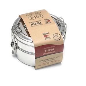 Meals In Steel Twin Layer Tiffin  Lunchbox