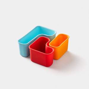 Planetbox Lunchboxes: PlanetBox Silicon Puzzle Pods 4 pack (Launch and Shuttle)
