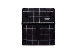 Freezable And Insulated Lunch Bags: Packit Freezable Lunch Bag Black Grid