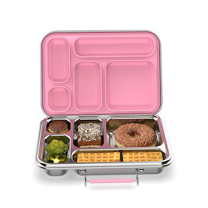 Meals In Steel | Leakproof 5 Compartment Bento Box for Kids | Stainless Steel | 935ml