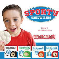 Kids Accessories New: Lunch Punch Sporty Sandwiches (Set of 4)