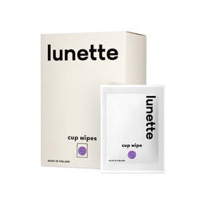 Lunette Cup Wipes 20 pack (New Pack Size)