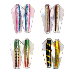 Freshwater Trolling Lures: Tasmanian Devil Top Tassie 4 Pack Brown Trout, Xmas Tree, Rainbow Trout, Gold Zebra