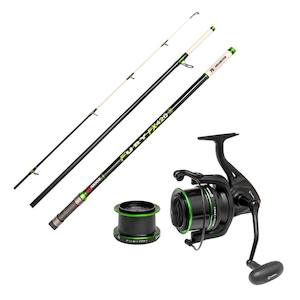 Fishing Rods Reels: Akios Fury FX8 + FX420 Surfcasting Combo
