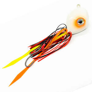 Kabura Jigs: Snapper Tackle Diamond Head Kabura 100g in Lumo