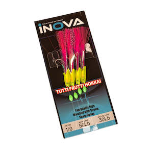 Flasher Rigs Sabiki Rigs: INOVA Bait Flasher Rig - Tutti Frutti Hokkai