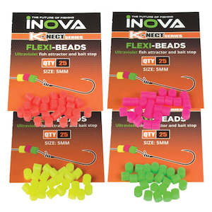 Fishing Beads: INOVA Flexi Beads - 25 Pack
