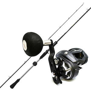Slow Pitch Jigging Combo Sets: Tica Titanclaw + Kazumi Overhead Slider Combo 15kg Drag 7Ft 1 Piece 30-150 gram