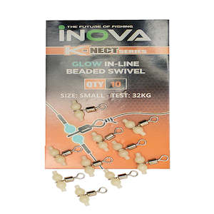 Boat Fishing Terminal Tackle: INOVA Glow In-Line Beaded Swivel