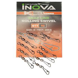 Boat Fishing Terminal Tackle: INOVA Snap Link Rolling Swivels