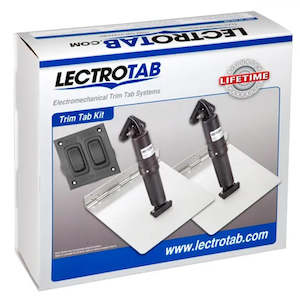 Lectrotab 12V 9" x 12" Trim Tab Package with Rocker Switch