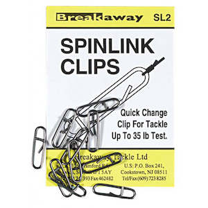 Breakaway Tackle: Breakaway Spinlink Clips 10pk