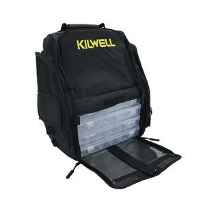 Tackle Boxes Bags: Kilwell Fishing Backpack with 4 Tackle Boxes – Heavy Duty Tackle Storage Pack