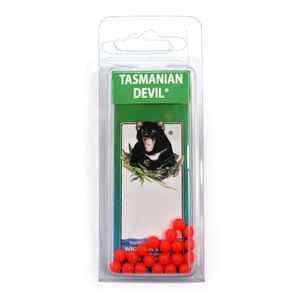 Tasmanian Devil 5mm Red Beads