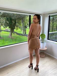 Mini Dresses: Deconduarte Baylon Mini Honey Gold