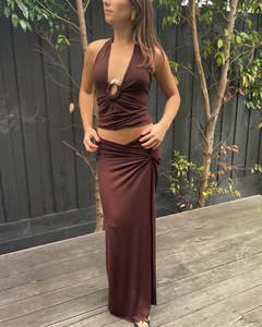 Sets Separates: Ance Gria Nellie Set Brown