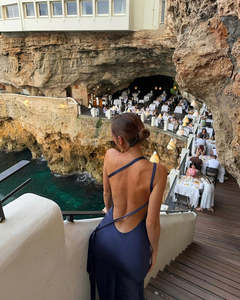 Size 10: Arcina Ori Monique Dress Navy