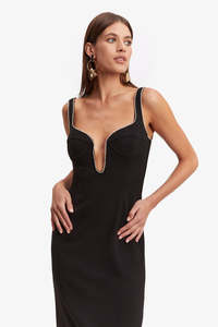 Black: Bardot Brooklyn Midi Dress