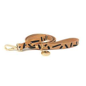 Dog Accessories: Tiggy Leather Leash |  Black
