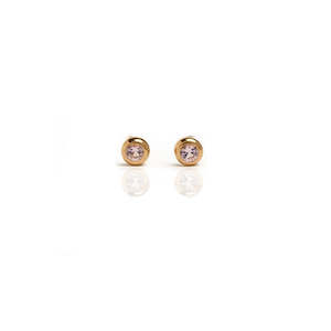Earrings | Morganite Mini Studs